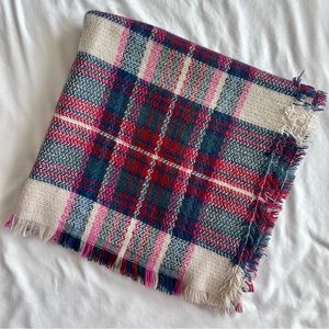 Soft Plaid Blanket Scarf